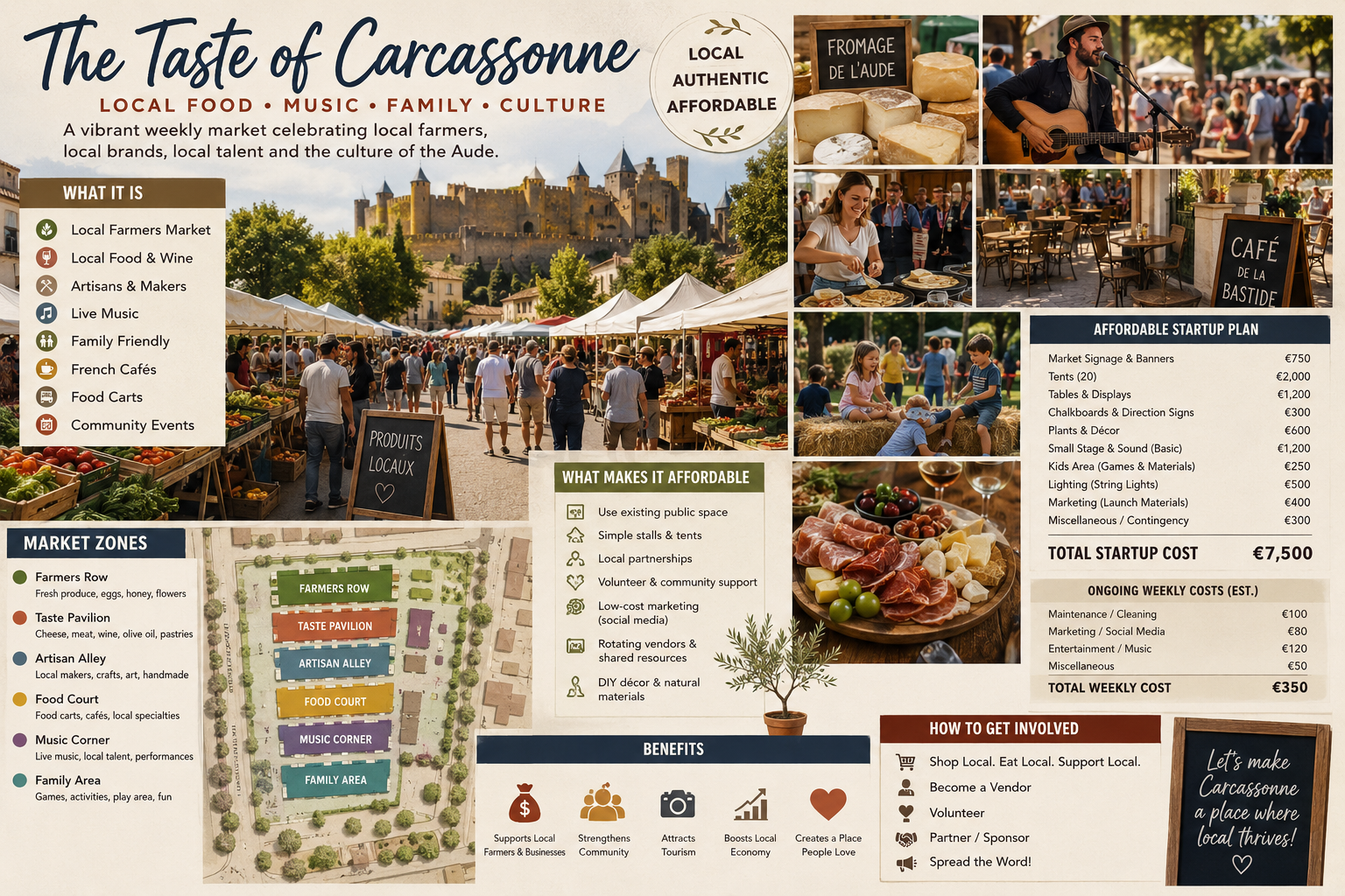 The Taste of Carcassonne market concept